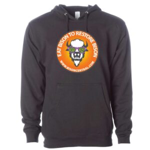 Eat Bison to Restore Bison Black Sweatshirt