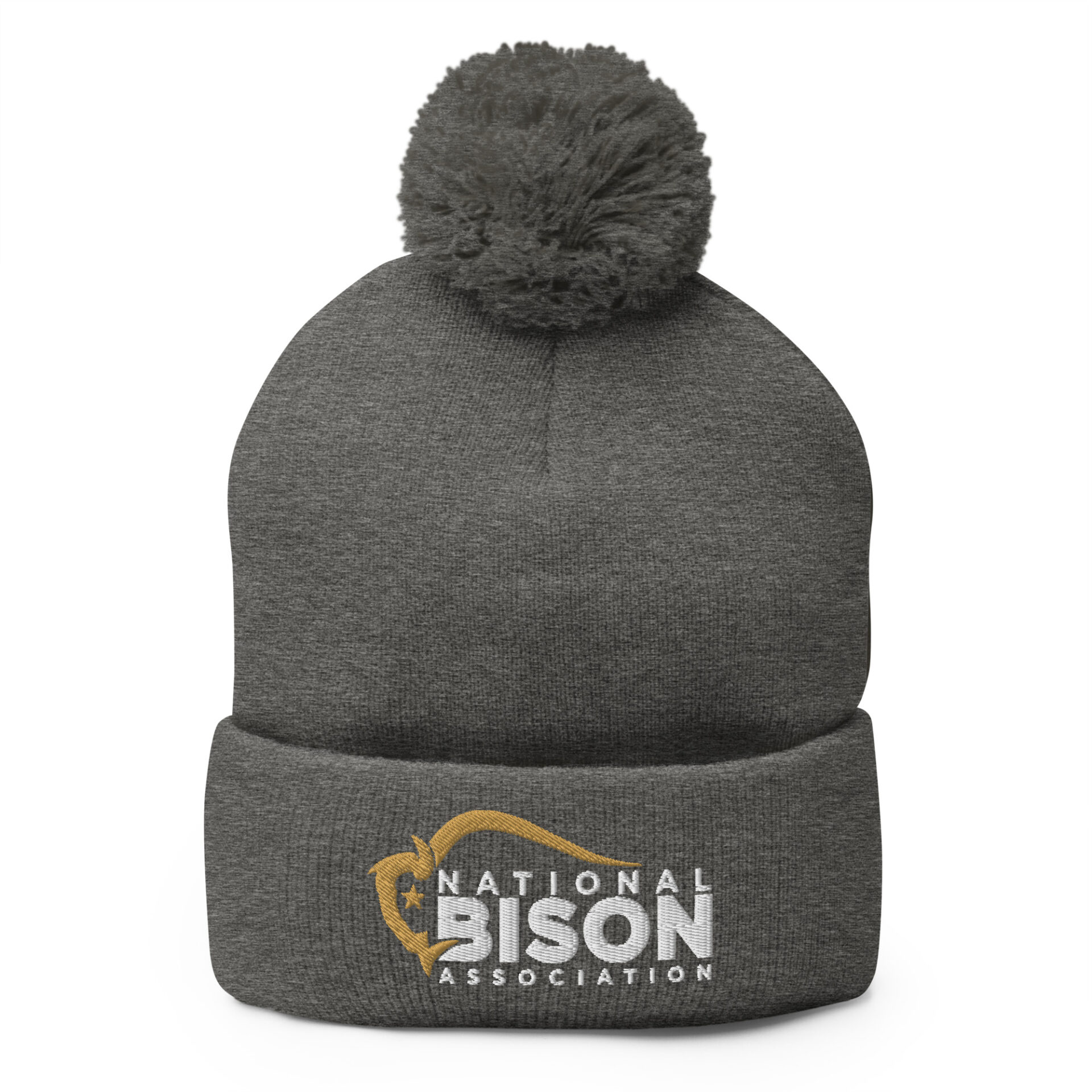 Embroidered NBA Logo Pom-Pom Beanie - Image 6