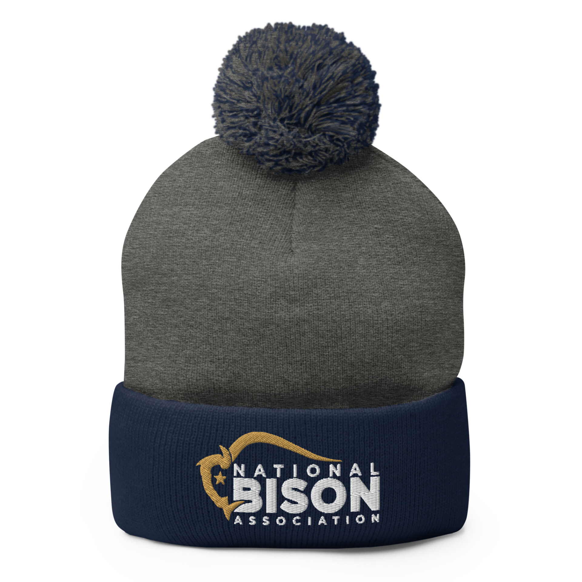 Embroidered NBA Logo Pom-Pom Beanie - Image 4