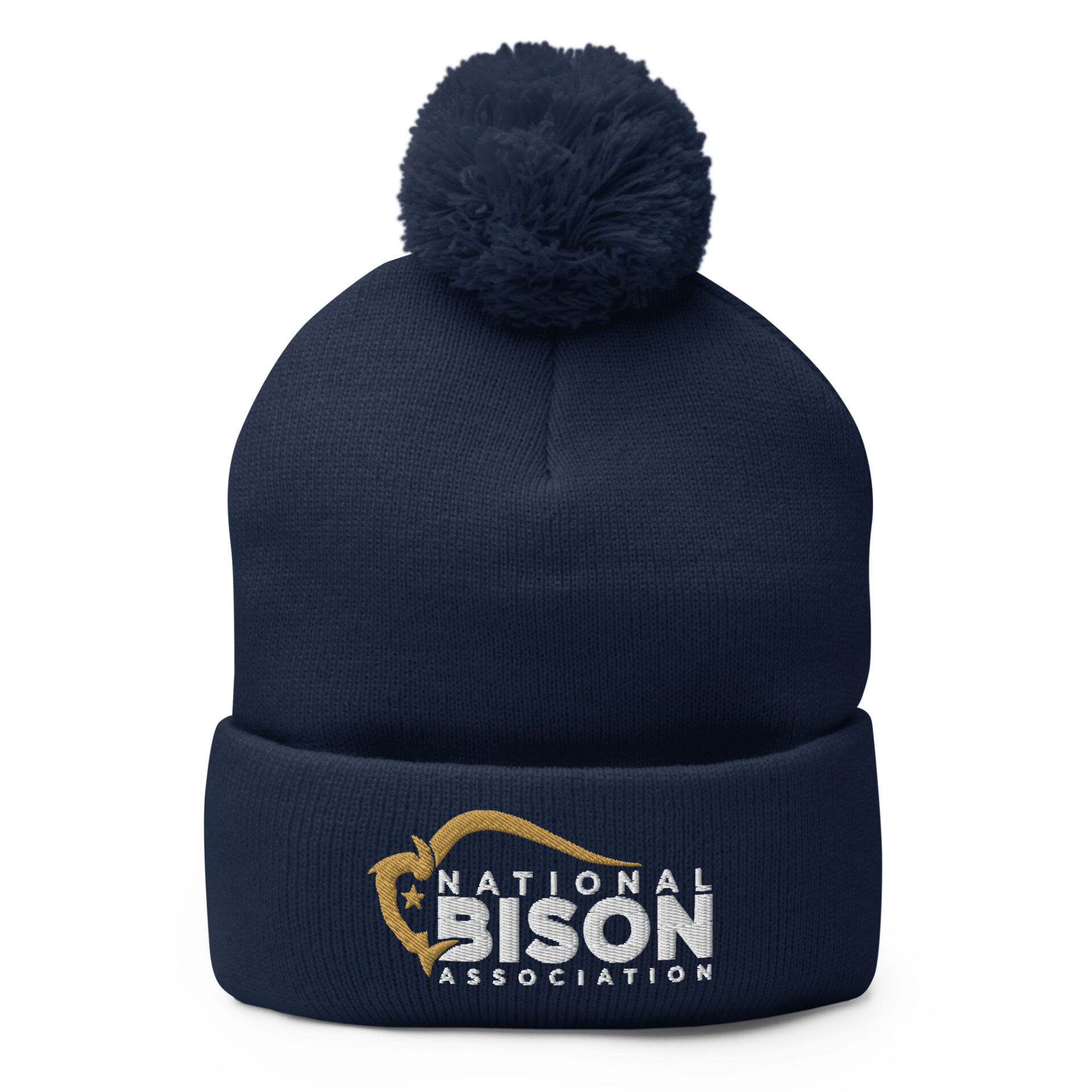 Embroidered NBA Logo Pom-Pom Beanie - Image 2