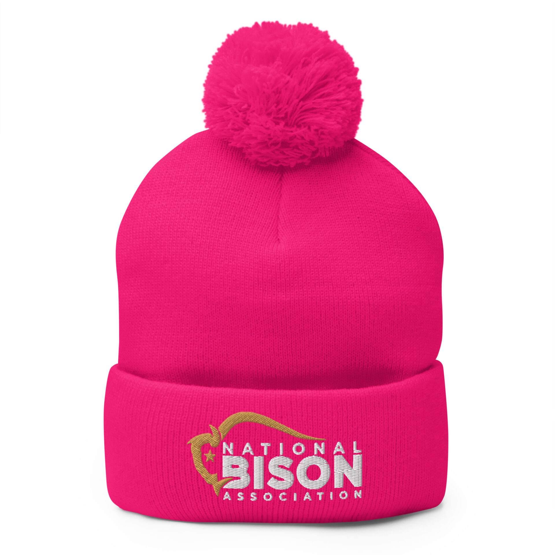 Embroidered NBA Logo Pom-Pom Beanie - Image 7