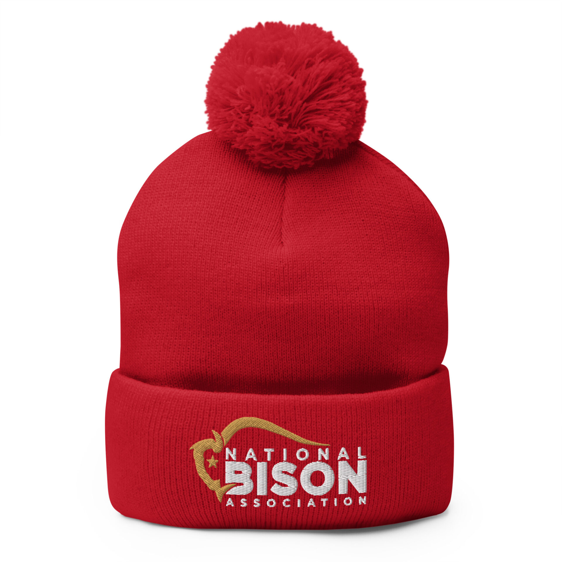 Embroidered NBA Logo Pom-Pom Beanie - Image 3
