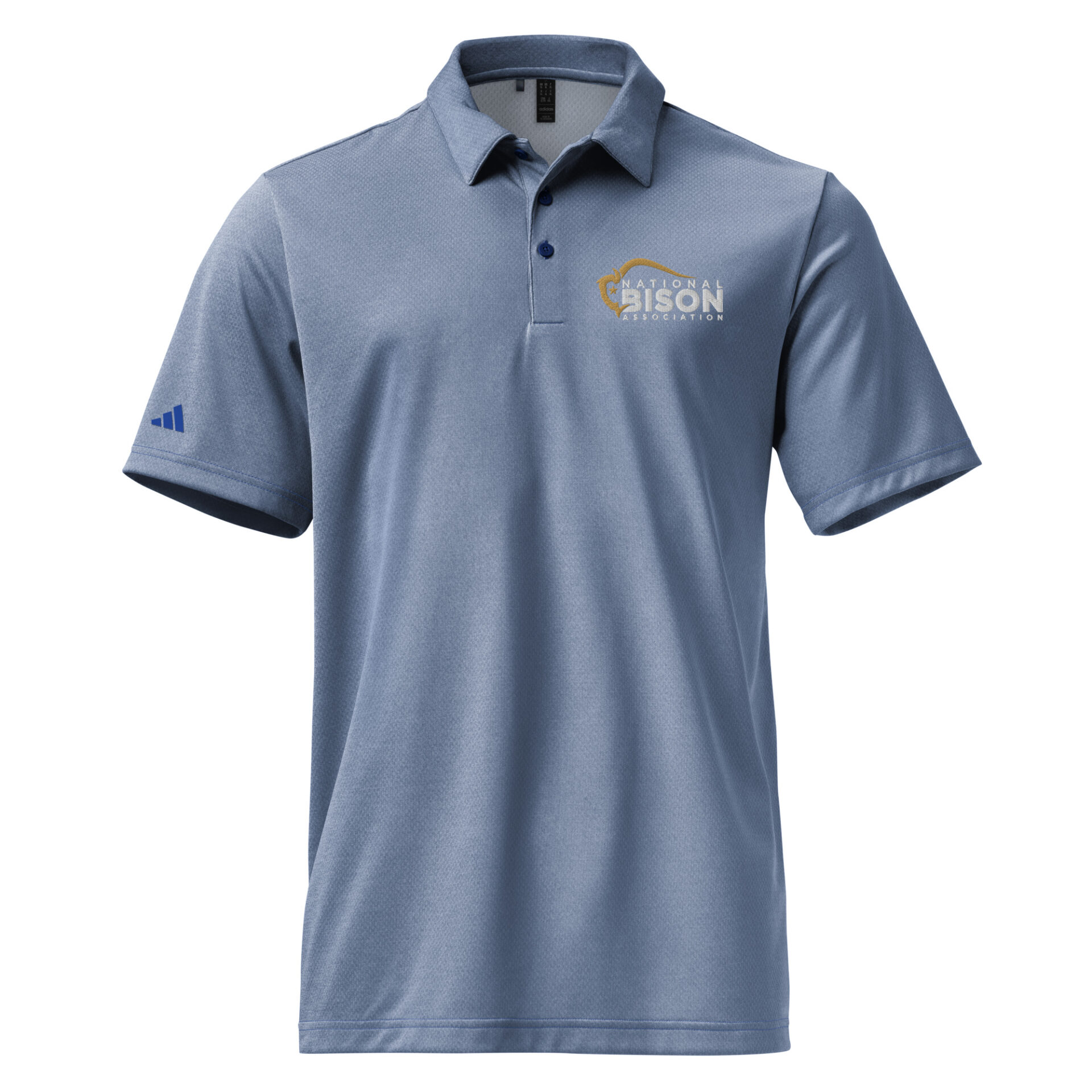 Embroidered NBA Logo Adidas Men's Polo - Image 2