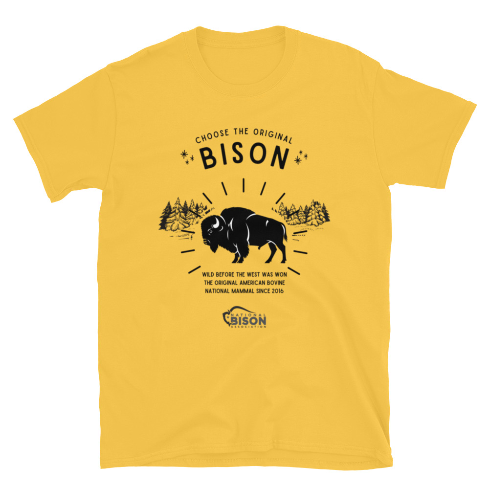 Choose the Original Bison Short-Sleeve Unisex T-Shirt - Image 9
