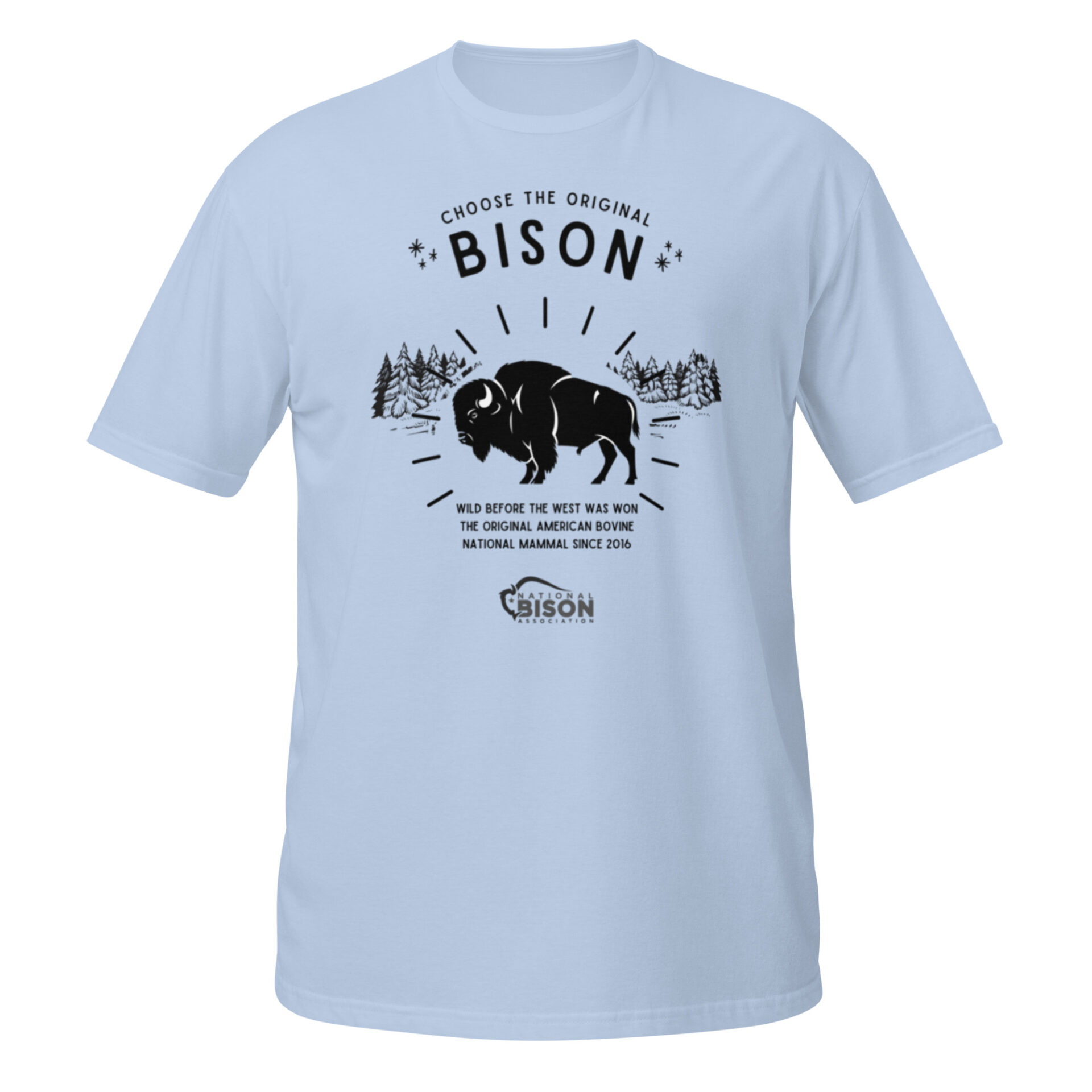 Choose the Original Bison Short-Sleeve Unisex T-Shirt - Image 2
