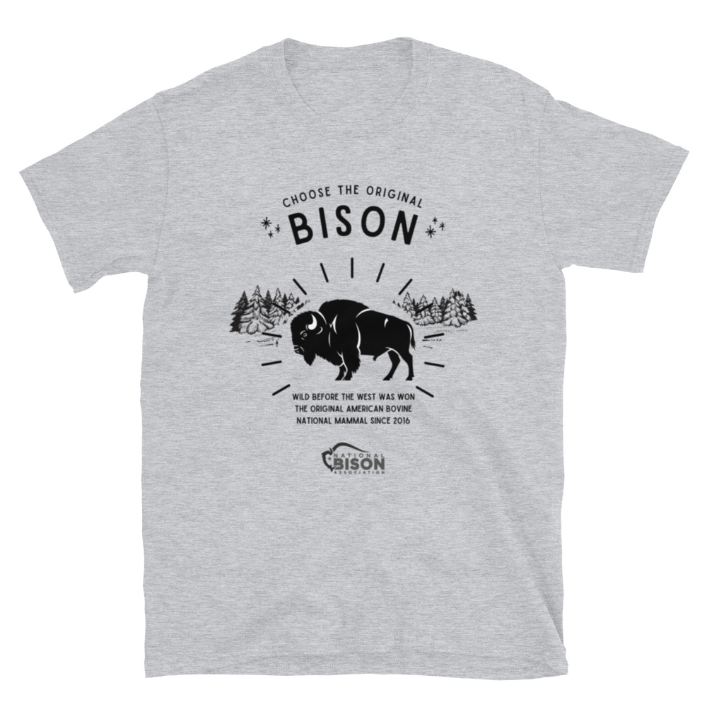 Choose the Original Bison Short-Sleeve Unisex T-Shirt - Image 11