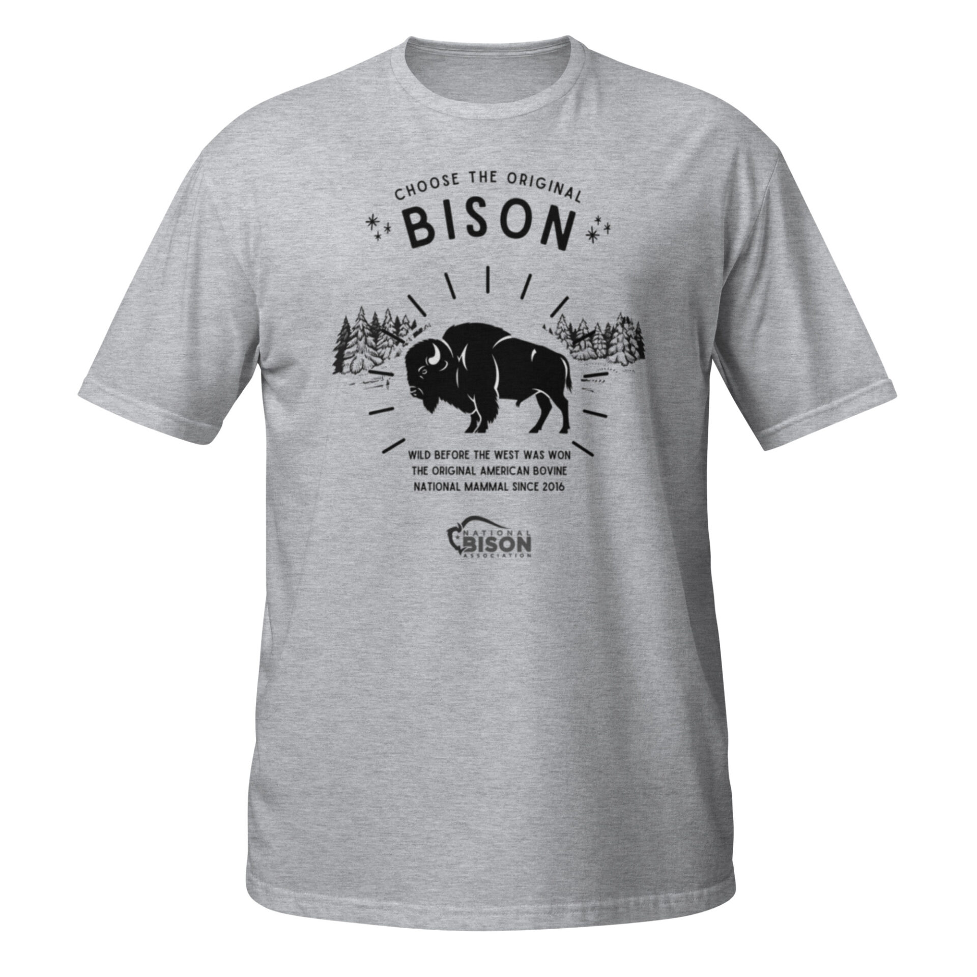 Choose the Original Bison Short-Sleeve Unisex T-Shirt - Image 3