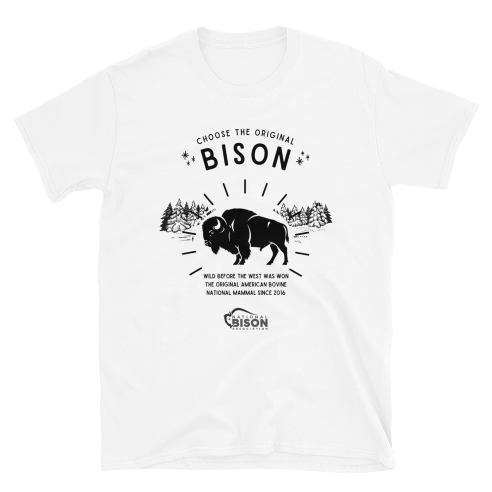 Choose the Original Bison Short-Sleeve Unisex T-Shirt - Image 12