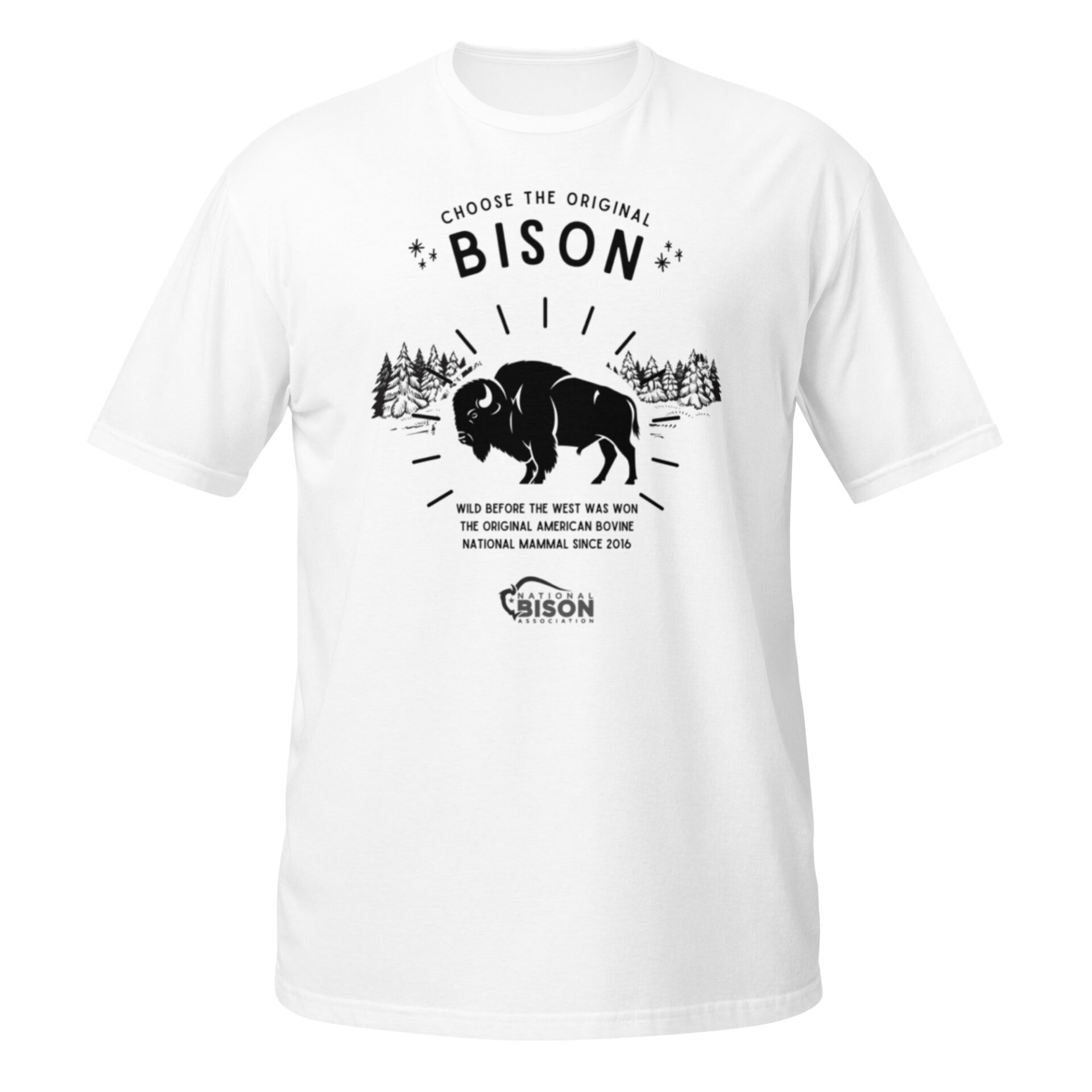 Choose the Original Bison Short-Sleeve Unisex T-Shirt - Image 4